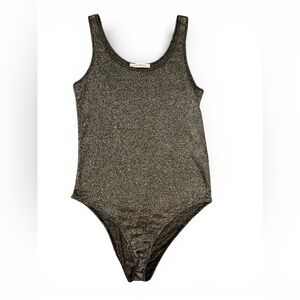 Zara Trafaluc Metallic Knit Top